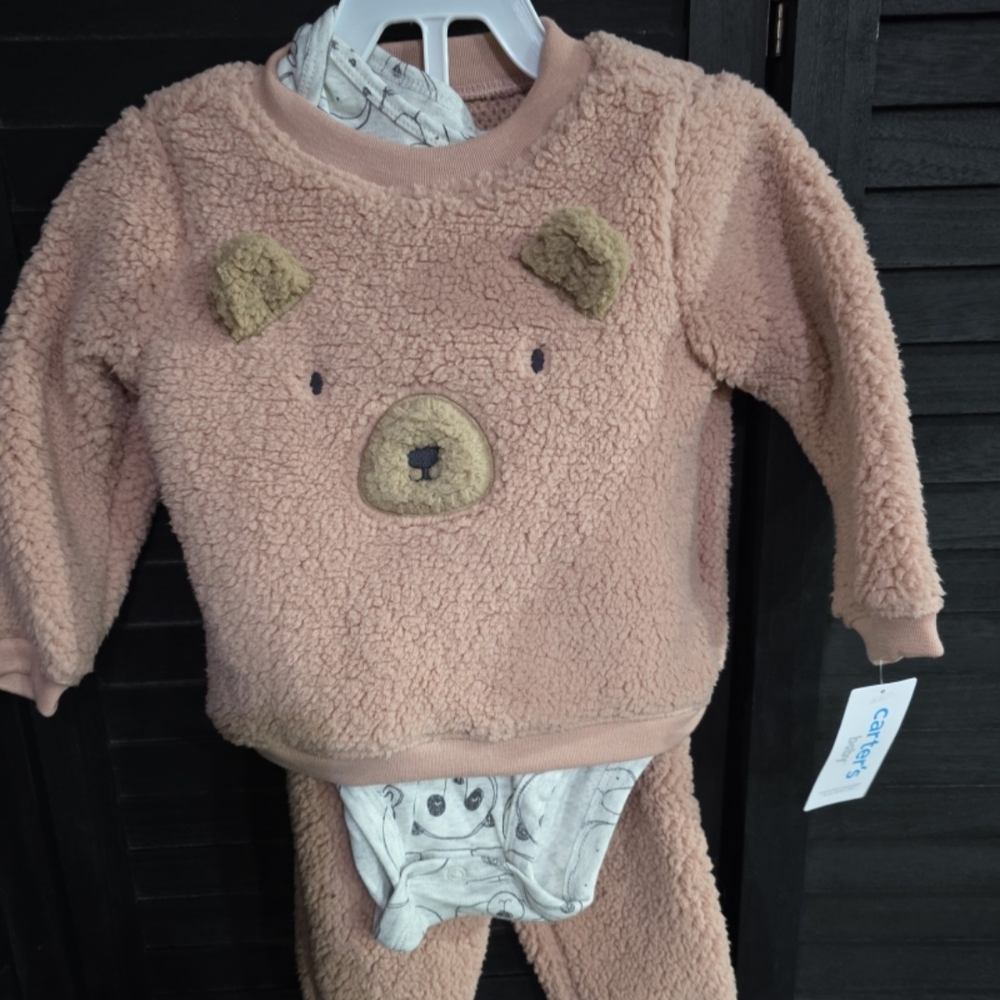 Adorable Bear Fleece Baby Outfit